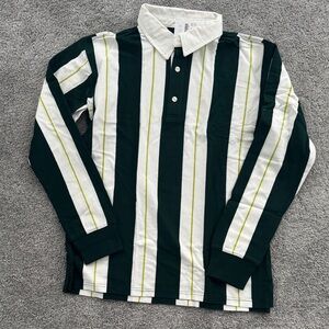 CrewCuts boys XL Striped Long Sleeve Polo Shirt NWT